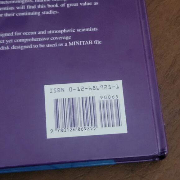 Statistical Data Analysis for Ocean and Atmospheric Sciences H. Jean Thiebaux - Picture 3 of 5